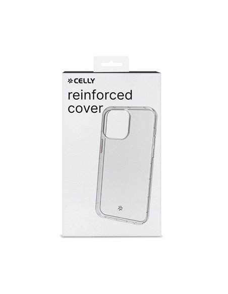 Celly HEXAGEL1056WH Funda Transparente iPhone 15 Pro Max