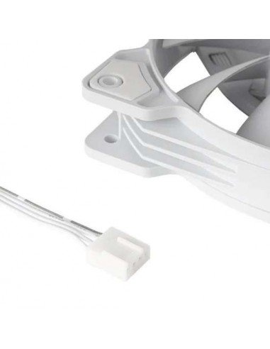 Mars Gaming MF-PWMX2 Kit 2 Ventiladores 120mm Ultra Silenciosos con Sistema Anti-vibraciones Blancos