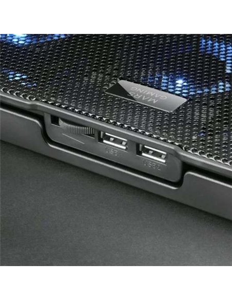 Mars Gaming MNBC23 Base Refrigeradora y Stand Negro para Portátil hasta 16"