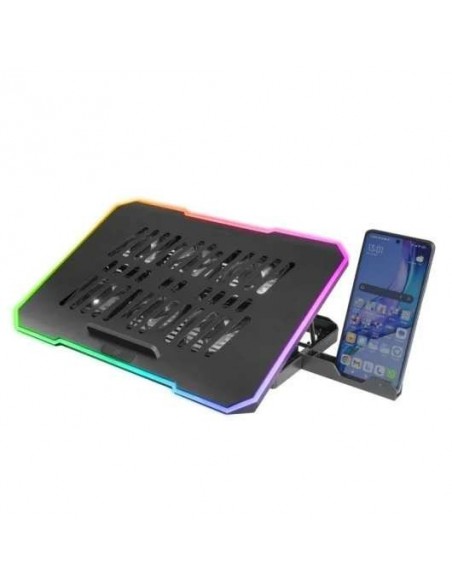 Mars Gaming MNBC7 Base Refrigeradora y Stand RGB Negro para Portátil hasta 16"