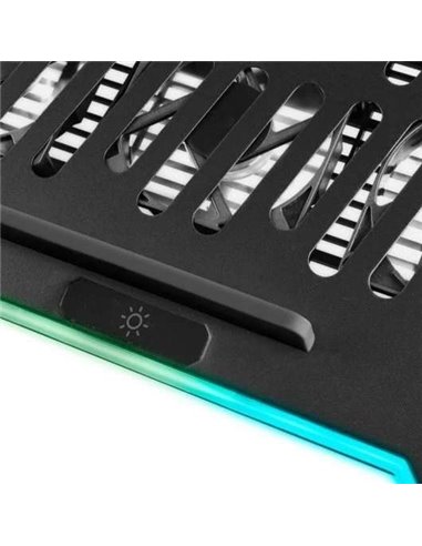 Mars Gaming MNBC7 Base Refrigeradora y Stand RGB Negro para Portátil hasta 16"