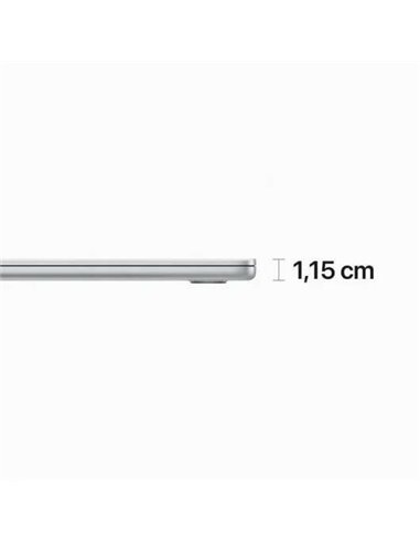 Apple Macbook Air 2023 Apple M2/ 8GB/ 512GB SSD/ GPU Deca Core/ 15.3" Plata