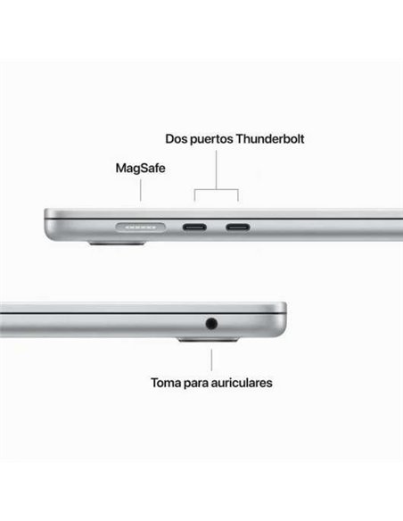 Apple Macbook Air 2023 Apple M2/ 8GB/ 512GB SSD/ GPU Deca Core/ 15.3" Plata