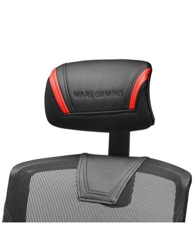 Mars Gaming MGC-ERGO Silla Gaming Negro/Rojo