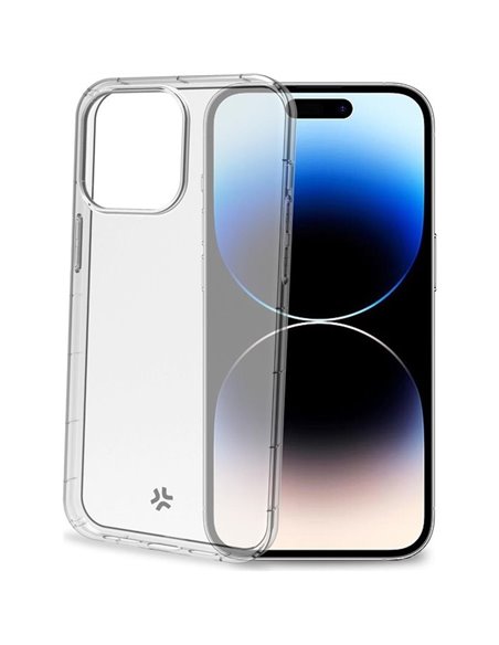 Celly HEXAGEL Funda Transparente iPhone 15 Pro