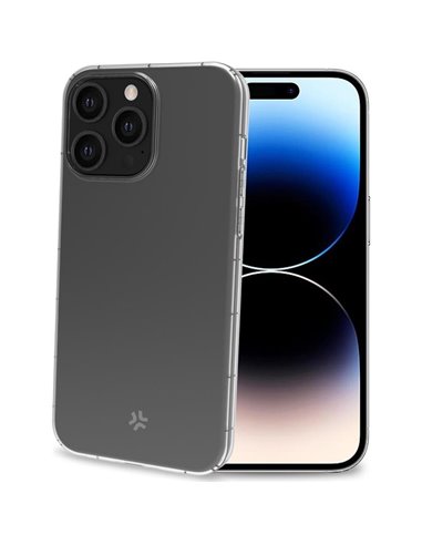 Celly HEXAGEL Funda Transparente iPhone 15 Pro