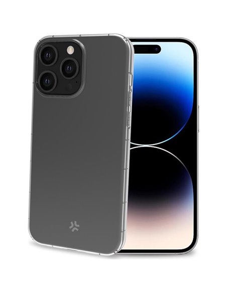 Celly HEXAGEL Funda Transparente iPhone 15 Pro