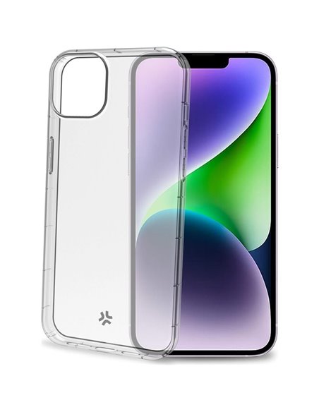 Celly HEXAGEL Funda Transparente iPhone 15 Plus