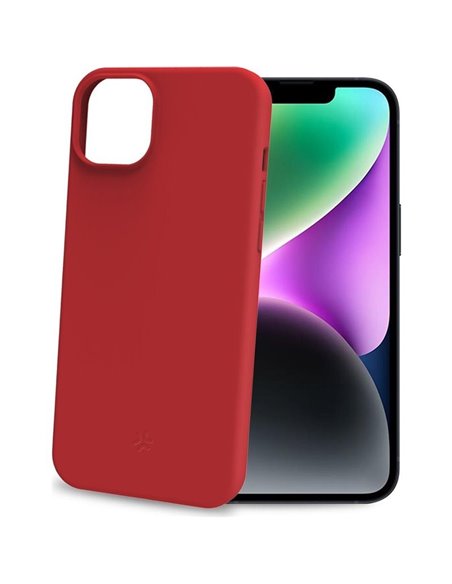 Celly CROMO Funda iPhone 15 Roja