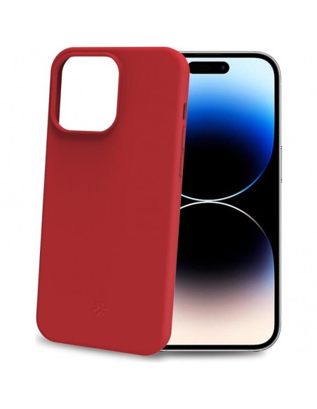 Celly CROMO Funda iPhone 15 Pro Roja