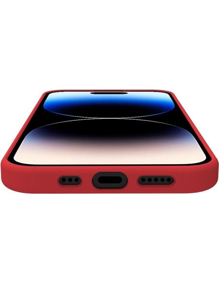 Celly CROMO Funda iPhone 15 Pro Roja