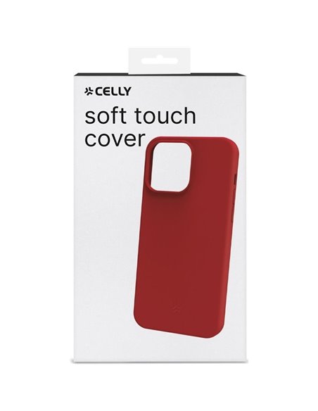 Celly CROMO Funda iPhone 15 Pro Roja