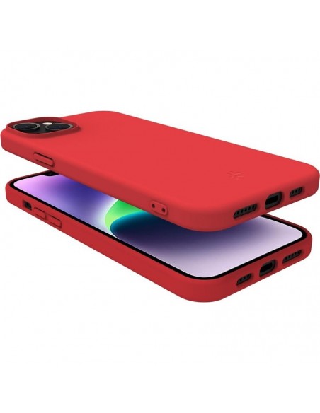 Celly CROMO Funda iPhone 15 Plus Roja
