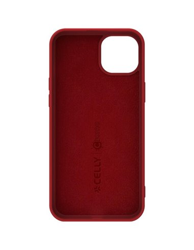 Celly CROMO Funda iPhone 15 Plus Roja