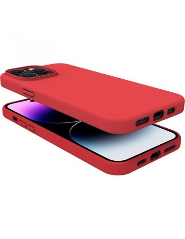 Celly CROMO Funda iPhone 15 Pro Max Roja
