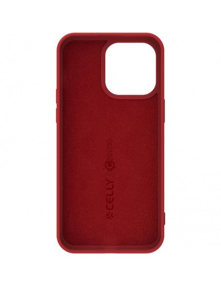 Celly CROMO Funda iPhone 15 Pro Max Roja