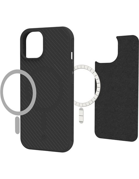 Celly ULTRAMAG Funda compatible con MagSafe iPhone 15 Negra