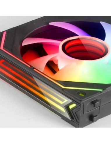 Mars Gaming MF-LINKFINITY PWM ARGB 120mm Ventilador Suplementario Negro