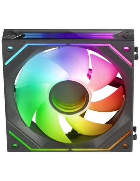 Mars Gaming MF-LINKFINITY PWM ARGB 120mm Ventilador Suplementario Negro