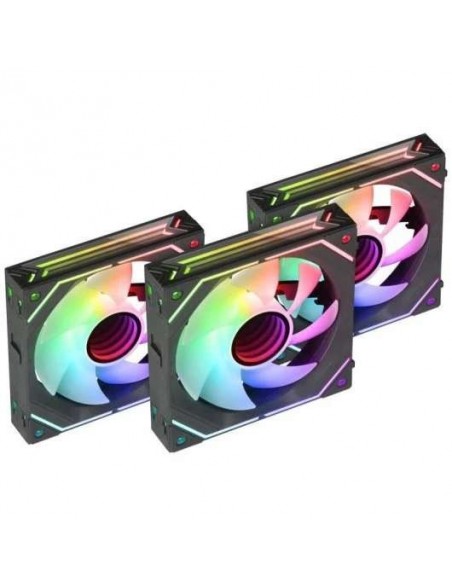 Mars Gaming MF-LINKFINITYKIT PWM ARGB 120mm Kit 3x Ventiladores Suplementarios Negros