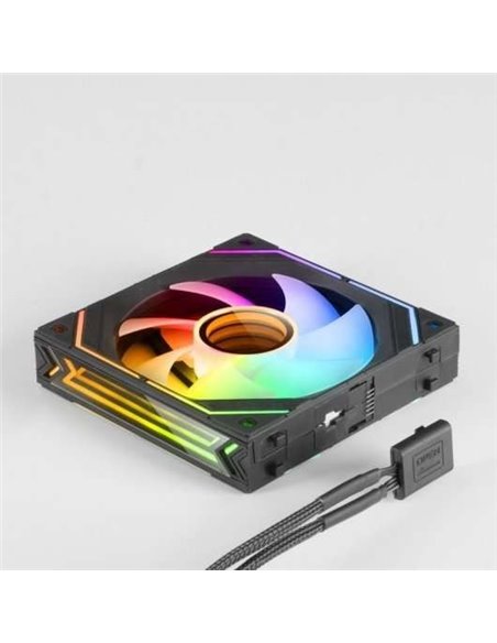 Mars Gaming MF-LINKFINITYKIT PWM ARGB 120mm Kit 3x Ventiladores Suplementarios Negros