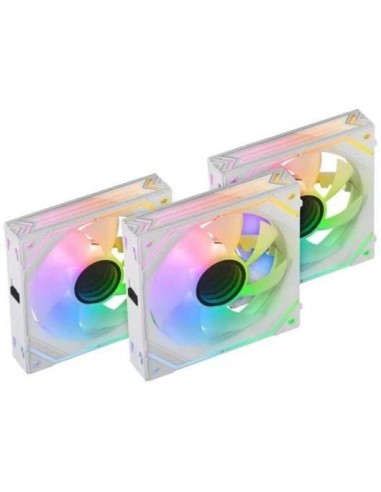 Mars Gaming MF-LINKFINITYKITW PWM ARGB 120mm Kit 3x Ventiladores Suplementarios Blancos