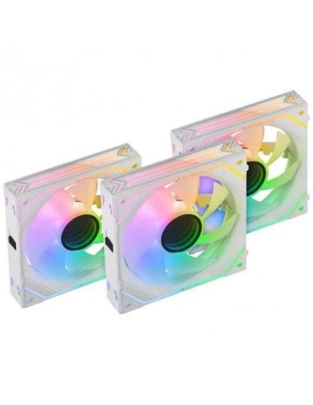 Mars Gaming MF-LINKFINITYKITW PWM ARGB 120mm Kit 3x Ventiladores Suplementarios Blancos