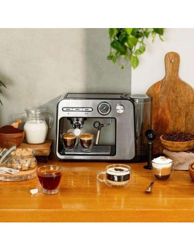 Cecotec Power Espresso 20 Square Pro Cafetera espresso con 20 bares, thermoblock y vaporizador.