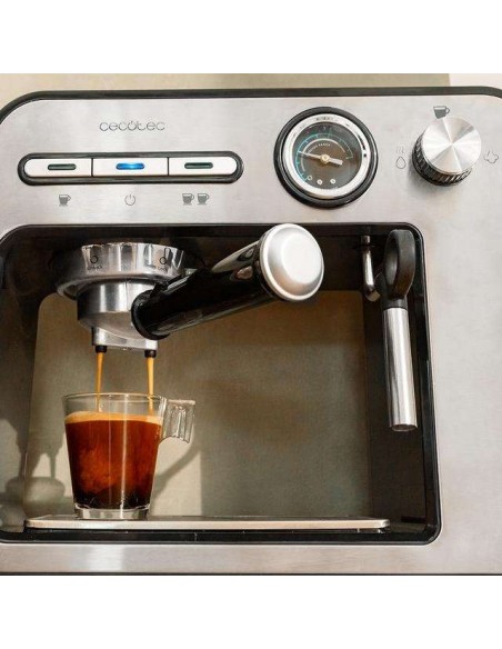 Cecotec Power Espresso 20 Square Pro Cafetera espresso con 20 bares, thermoblock y vaporizador.