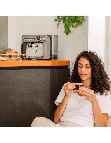 Cecotec Power Espresso 20 Square Pro Cafetera espresso con 20 bares, thermoblock y vaporizador.