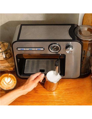 Cecotec Power Espresso 20 Square Pro Cafetera espresso con 20 bares, thermoblock y vaporizador.
