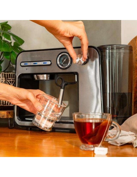 Cecotec Power Espresso 20 Square Pro Cafetera espresso con 20 bares, thermoblock y vaporizador.