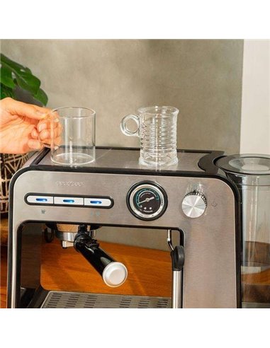 Cecotec Power Espresso 20 Square Pro Cafetera espresso con 20 bares, thermoblock y vaporizador.