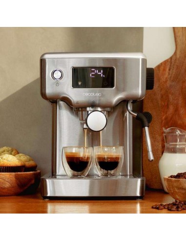 Cecotec Power Espresso 20 Barista Compact Cafetera barista con 20 bares, pantalla digital y thermoblock.
