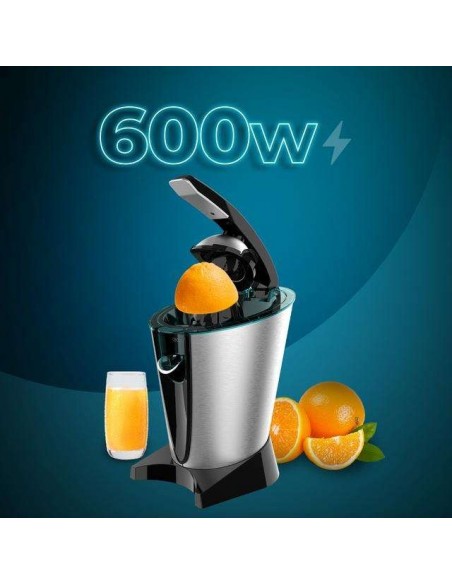Cecotec EssentialVita Hyden 600 Steel Exprimidor Eléctrico Inox 600W