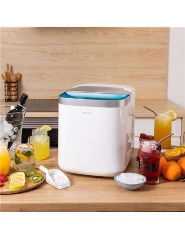 Cecotec Chillin' Ice 1500 Máquina de hacer hielo 15 kg día y 150W.