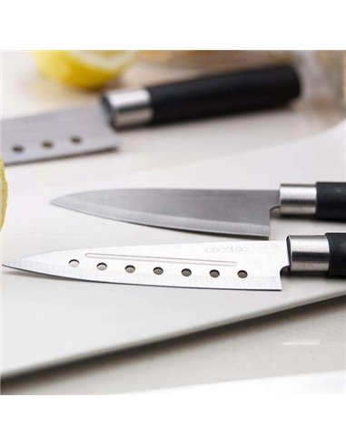 Cecotec Cuchillos Santoku Set de 4 cuchillos profesionales.