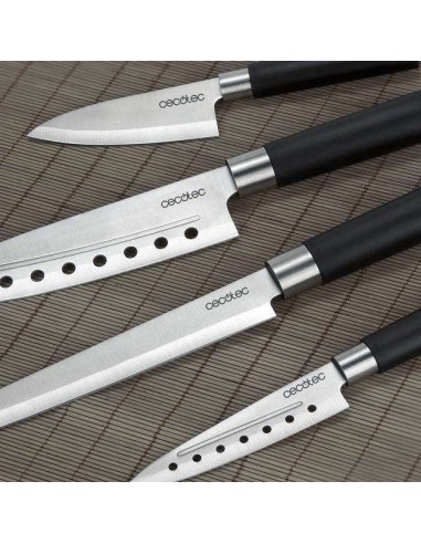 Cecotec Cuchillos Santoku Set de 4 cuchillos profesionales.