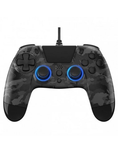 Gioteck VX-4+ Mando con Cable LED Camuflaje Gris para PS4