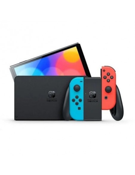 Nintendo Switch OLED Azul Neón/Rojo Neón + Mario Kart 8 Digital + Nintendo Switch Online 3 Meses
