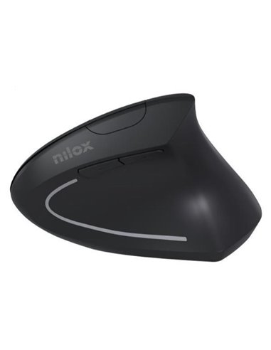 Nilox NXMOWI3014 Ratón Vertical Wireless 1600DPI Negro