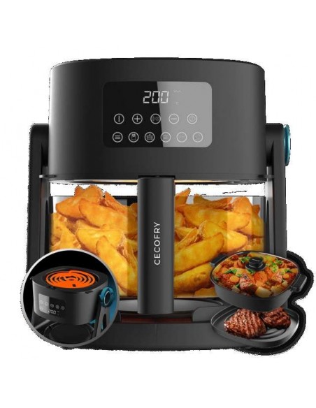 Cecotec Cecofry Flip&Grill 4500 Freidora de Aire Reversible 3 en 1 4.5L 1500W