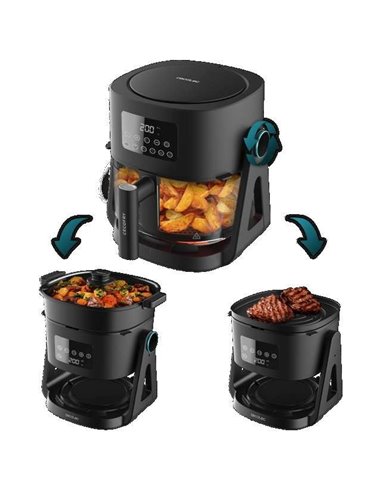 Cecotec Cecofry Flip&Grill 4500 Freidora de Aire Reversible 3 en 1 4.5L 1500W
