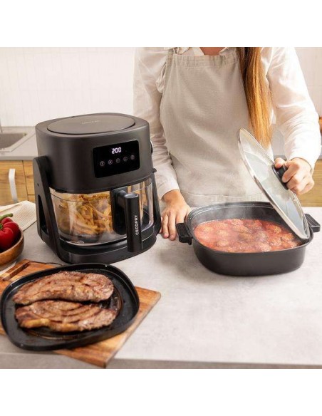 Cecotec Cecofry Flip&Grill 4500 Freidora de Aire Reversible 3 en 1 4.5L 1500W