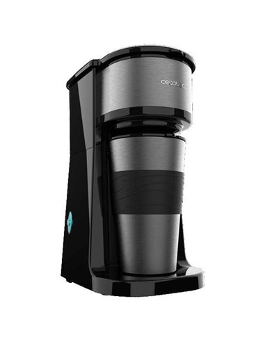 Cecotec Coffee 66 Drop & Go Cafetera de Goteo con Termo Portátil Acero Inoxidable