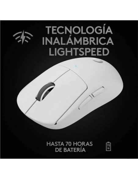 Logitech Pro X Superlight Ratón Gaming 25600DPI Blanco