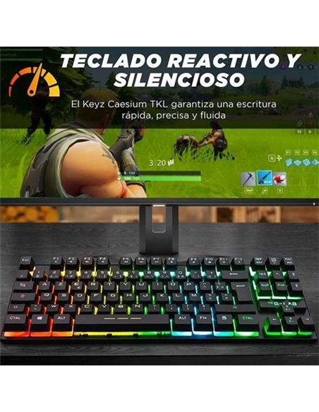 The G-Lab Keyz Caesium TKL Teclado Gaming USB