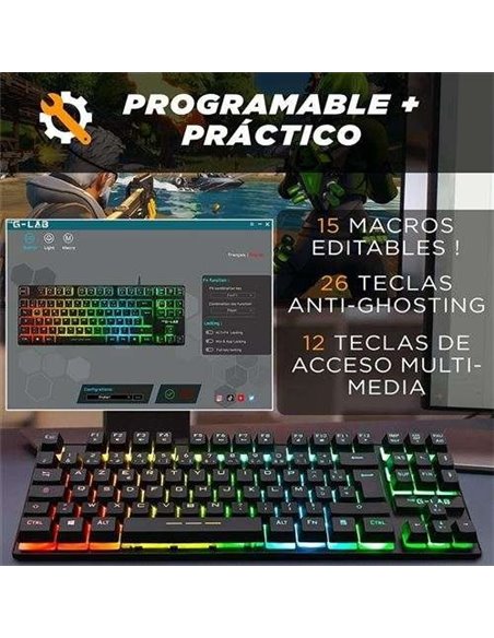The G-Lab Keyz Caesium TKL Teclado Gaming USB