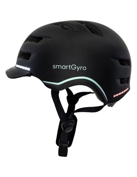 Smartgyro Helmet Pro Casco Inteligente con LED Talla L Negro