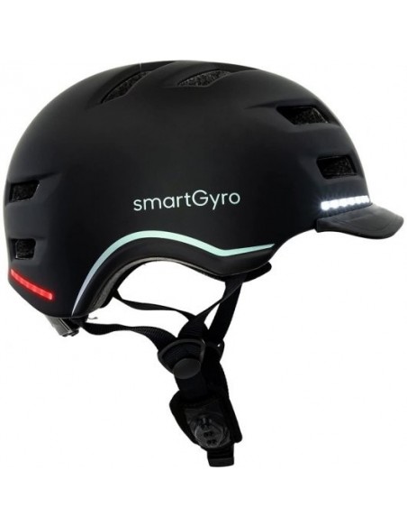 Smartgyro Helmet Pro Casco Inteligente con LED Talla L Negro